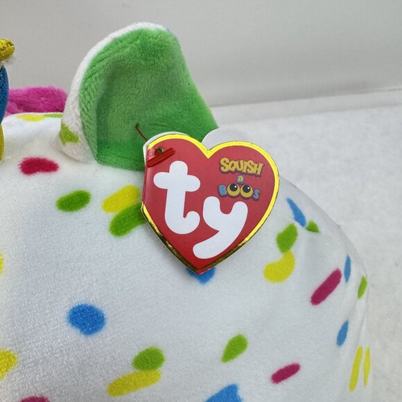 Ty Squish A Boos Harmonie Unicorn Plush Toy 8" Multicolor Dot Pattern Confetti - Picture 8 of 15